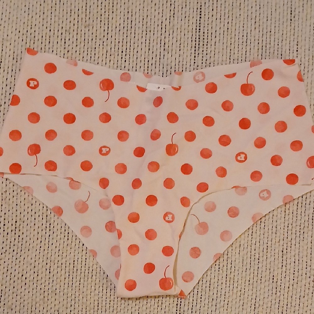 Victoria's Secret Cherry Dot Panties - Red and White